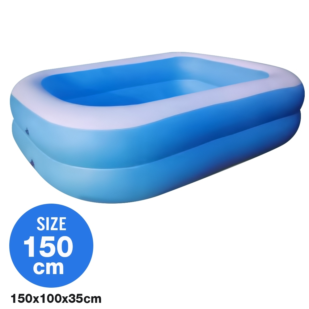 Telecorsa สระน้ำเป่าลม สระว่ายน้ำเป่าลม Family Pool ขนาด 150X100X35 Cm  สีฟ้า รุ่น Swim150-00C-Rim-Blue | Telecorsa Thailand เราเลือกนำเสนอ สินค้า  บริการที่ดีที่สุดให้กับ คนฟัง นำทีมโดย เบียร์ไอที