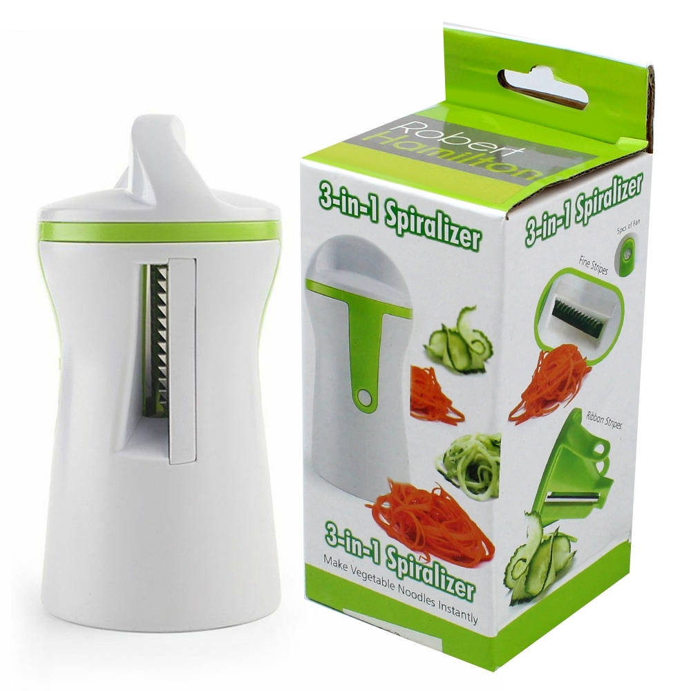 Telecorsa ที่หั่นสไลด์ผัก เครื่องสไลด์ผักแบบเส้น 3in1 Spiralizer รุ่น 3in1Spiralizer-00f-J1