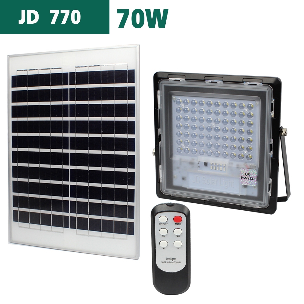 Telecorsa โคมไฟ โซลาร์เซลล์ โคมไฟพลังงานแสงอาทิตย์ JD-770 70W รุ่น JD-770-70W-K1A-JD
