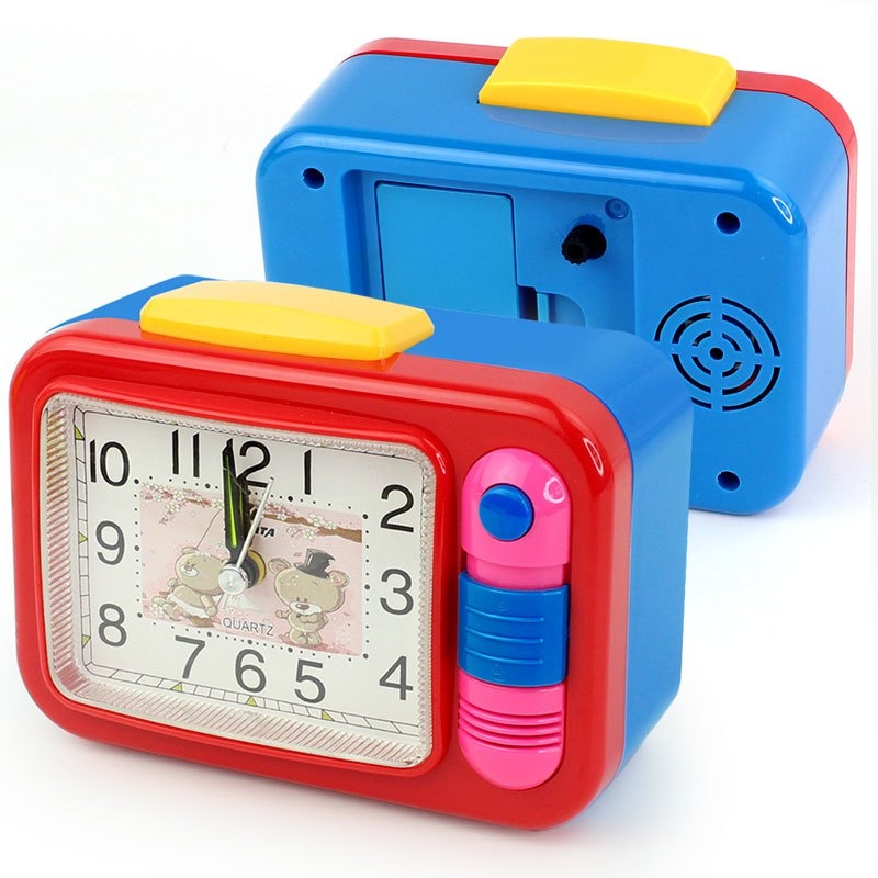 Telecorsa Alarm Clock นาฬิกาตั้งโต๊ะ นาฬิกาปลุก สีสันสดใส (คละสี) รุ่น colourful-alarm-clock-table-00F-Song