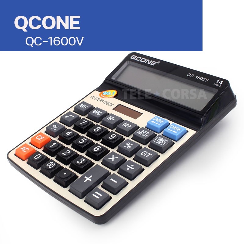 alcove Away Creature Big calculator, 12 digits, QC-1600V -Telecorsa
