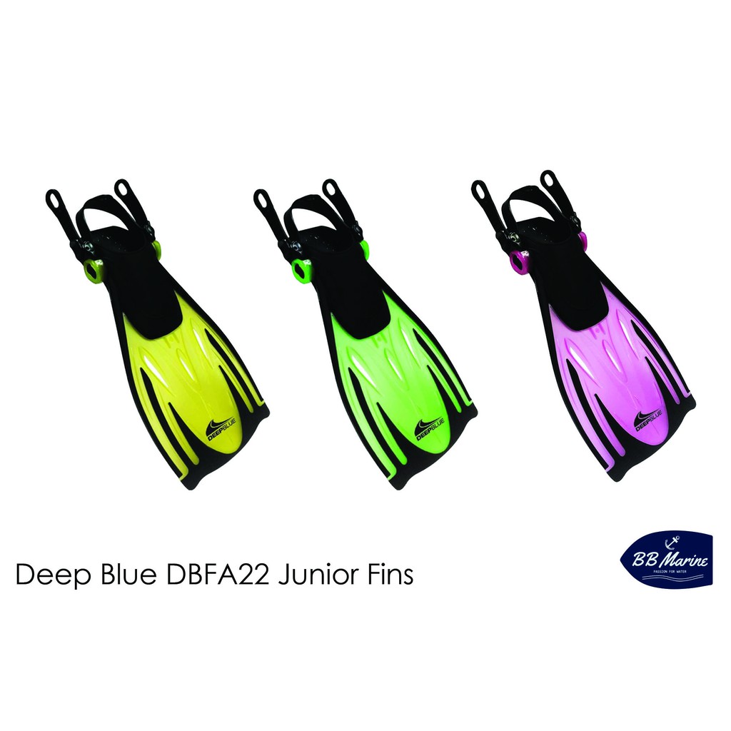 BBMarine ฟินดำน้ำ Deep Blue DBFA22 Junior Fins รุ่น Deep-Blue-DBFA22-Junior-Fins