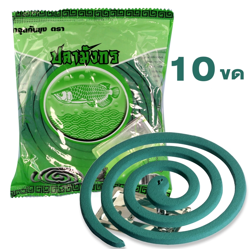 Telecorsa ยาจุดกันยุงปลามังกร รุ่น Mosquito-repellent-green-00g-T4