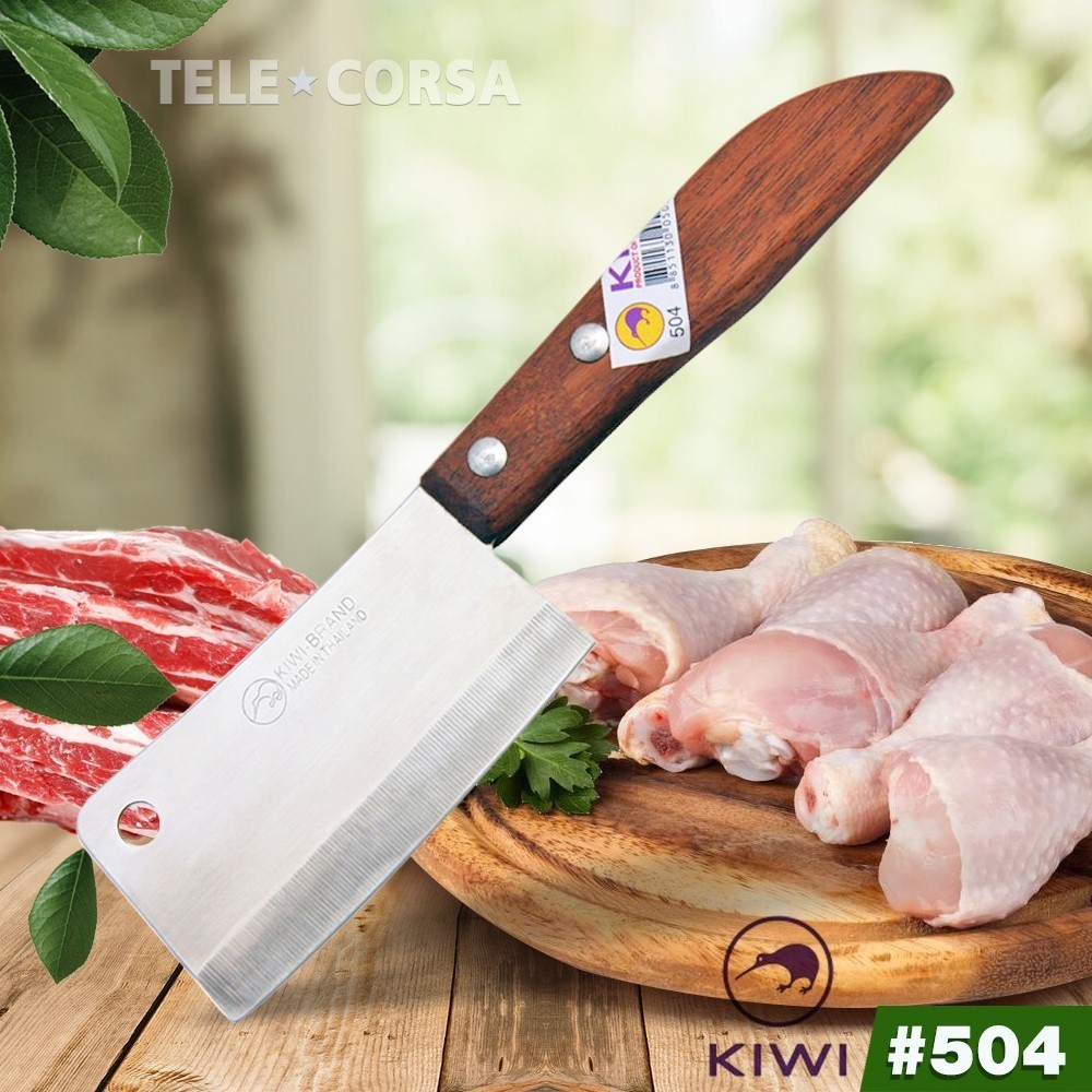 Telecorsa มีดทำอาหาร KIWI มีดหั่นสแตนเลสกีวี No.504 รุ่น Kitchen-knife-kiwi-504-05B-Boss