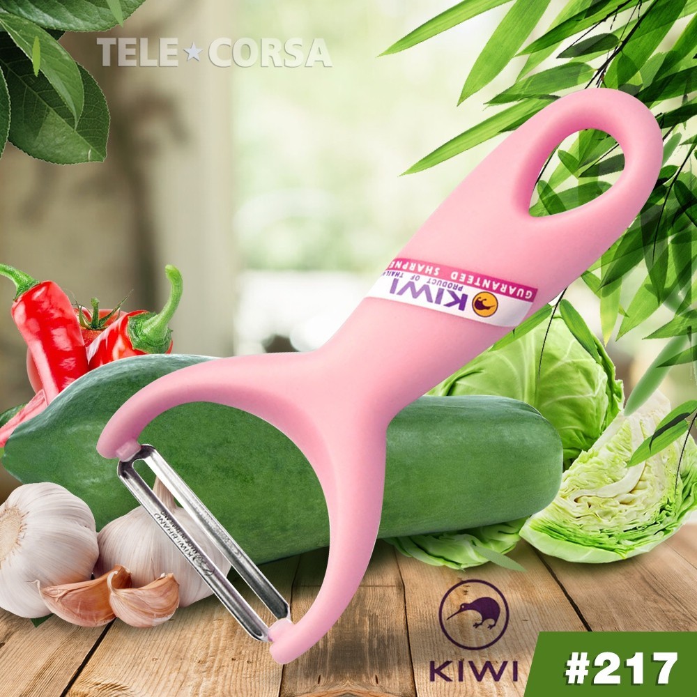 Telecorsa  มีดปลอกเปลือกผลไม้  มีดขูดเปลือกผลไม้ ที่ขูดมะละกอ  KIWI  No.217  รุ่นKitchen-knife-kiwi-217-01G-Boss