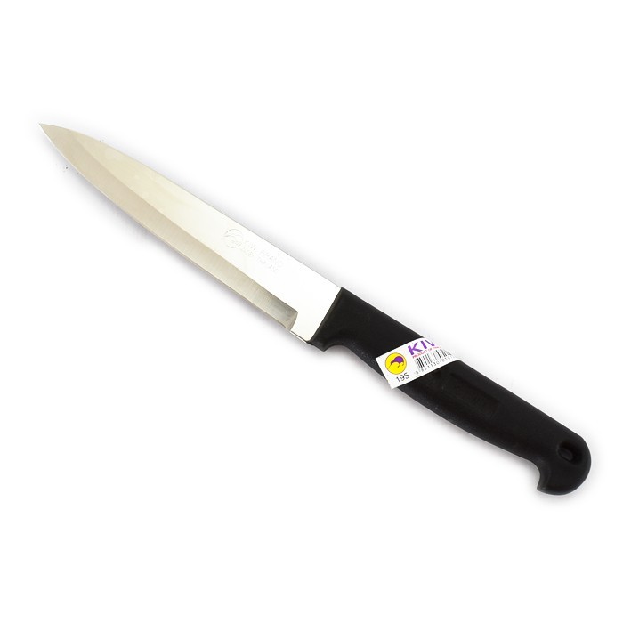 Telecorsa มีดทำอาหาร มีดปอกด้ามดำ สแตนเลสกีวี No.195 รุ่น Kitchen-knife-kiwi-195-04B-Boss