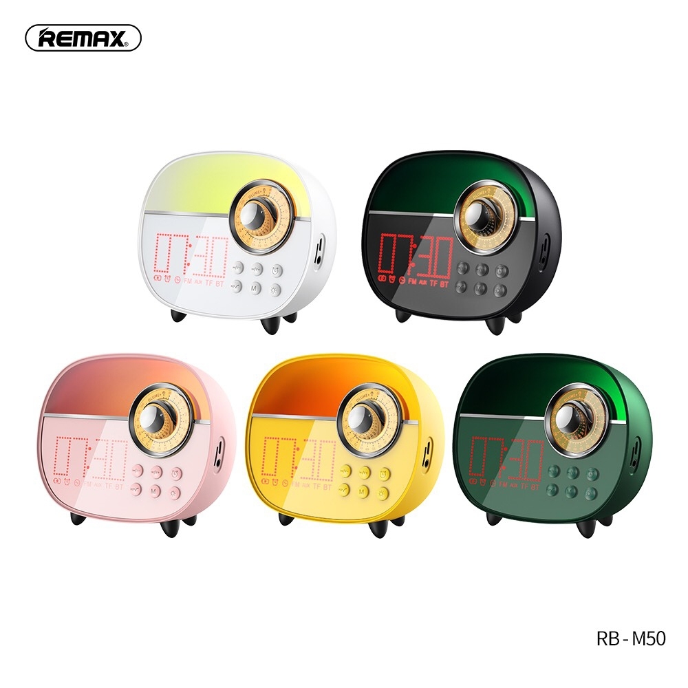 Telecorsa Remax Wireless Speaker RB-M50 ลำโพงบลูทูธคลาสสิค รุ่น PB-M50-08E.-Ri