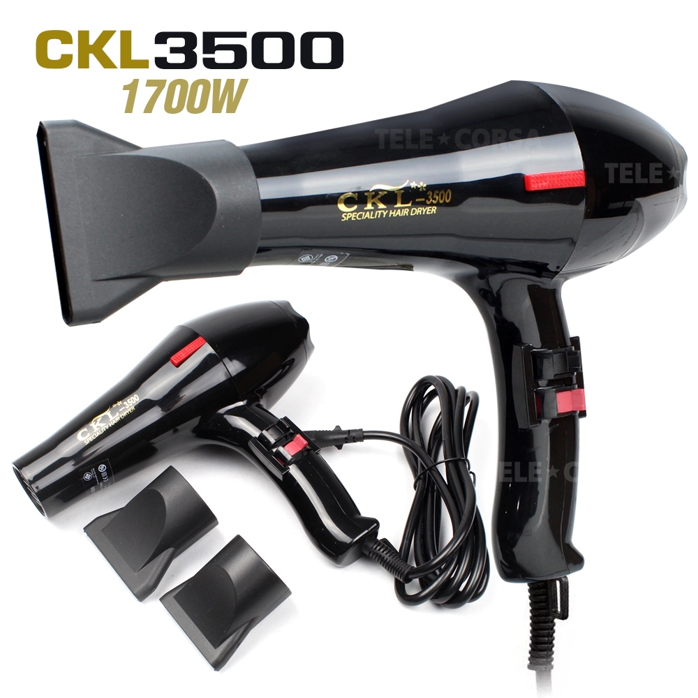 Telecorsa ไดร์เป่าผม  CKL-3500  1700W  รุ่น HairDryer-CKL-3500-00B-K3