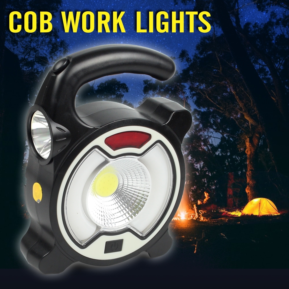 Telecorsa Portable Emergency Light with Side Flashlight COB Work Lights Model COBWork-Lights-00h-Song