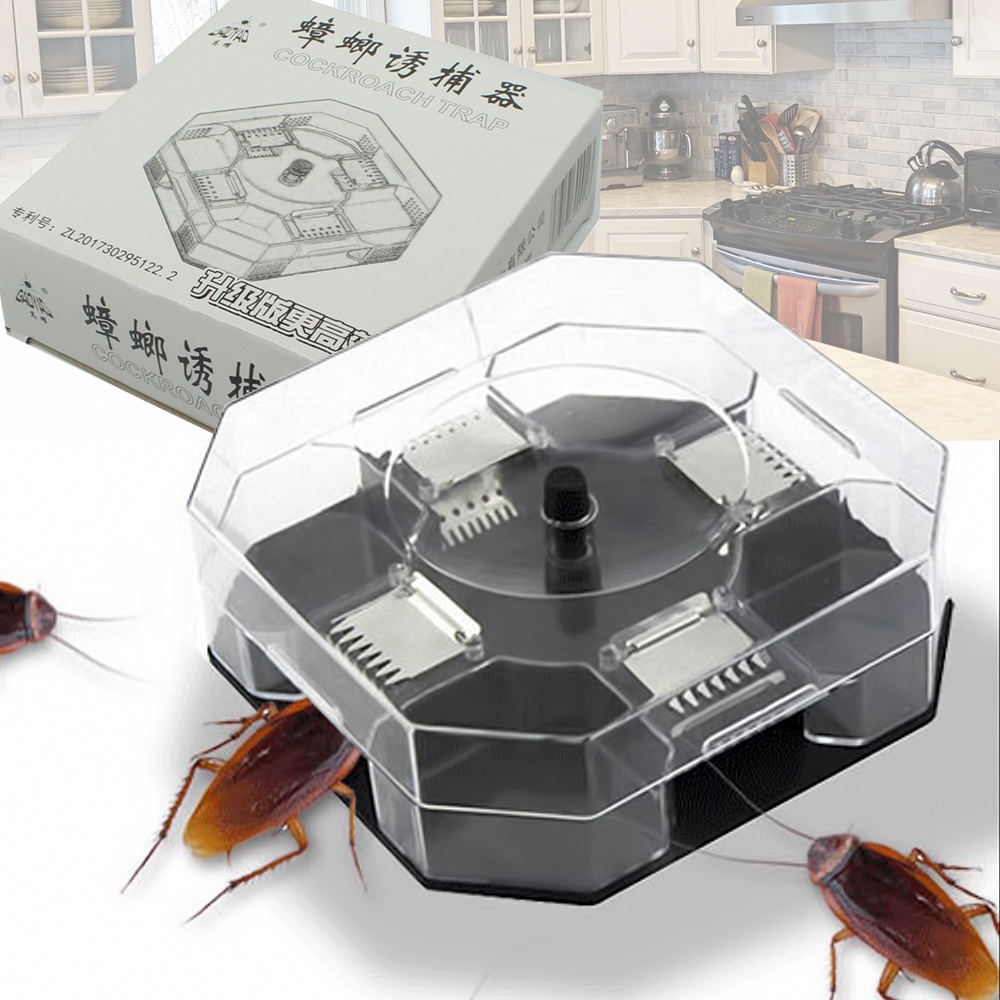 Telecorsa กล่องดักแมลงสาบ ที่ดักแมลงสาบ Cockroach Trap รุ่น Cockroach-trap-white-Box-05d-J1