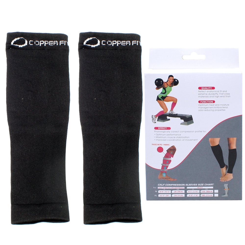 Telecorsa ปลอกรัดน่อง ผ้ารัดน่อง รุ่น Copper-Fit-leg-Skin-00d-J1