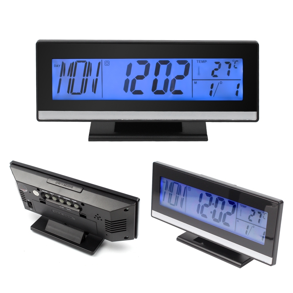 Telecorsa นาฬิกา นาฬิกาดิจิตอล ตั้งโต๊ะ ควบคุมด้วยเสียง DS-3618 VIOCE CONTROL BACK LIGHT LCD CLOCK รุ่น DS-3618-50a-Song