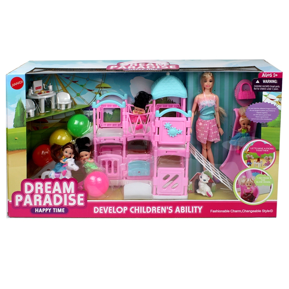 Telecorsa Playground Set with Doll Dream Paradise Model DreamParadise-02D-Rim