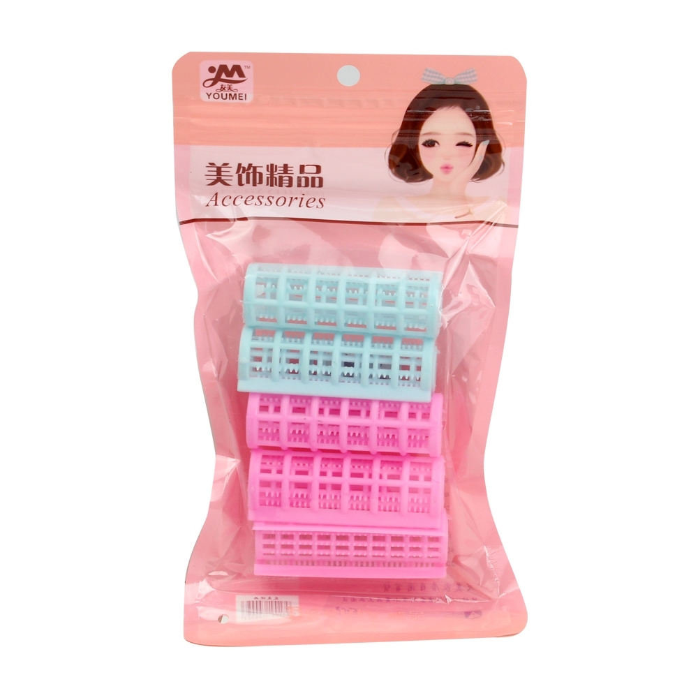 Telecorsa โรลม้วนผม ชุดโรลม้วนผม 5 ชิ้น  รุ่น Hair-Curl-plastic-5pieces-00h-June2-Beam