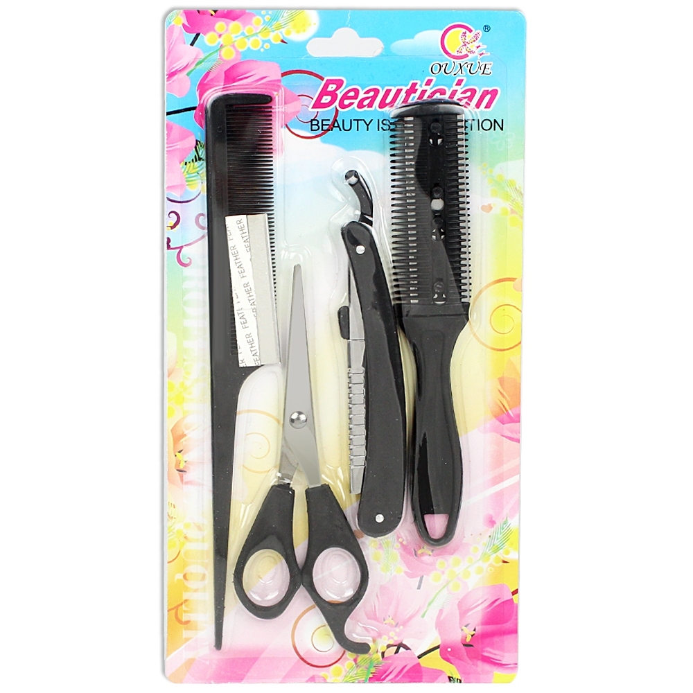 Telecorsa ชุดอุปกรณ์ตัดผม ชุดกรรไกรตัดผม  รุ่น Hair-Cut-Set-2-1x4-05a-June-Beam