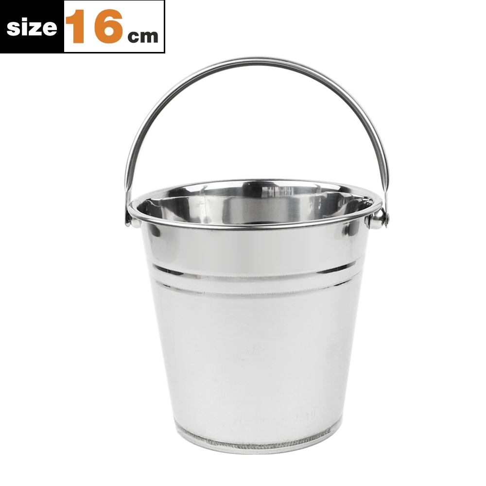 Telecorsa ice bucket, ice bucket, stainless steel 16 cm CB-16 model Ice-Basket-stainless-steel-16cm-02e-june-Beam