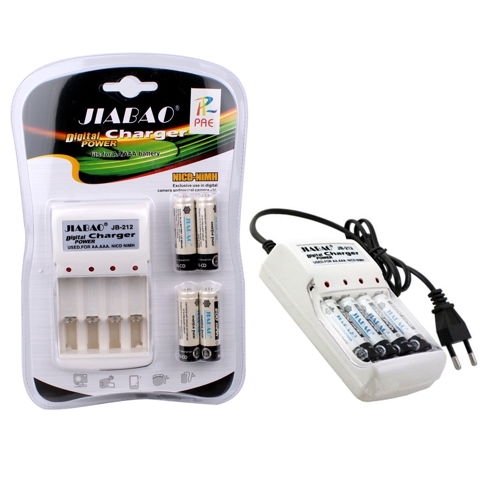 Telecorsa Charcoal Charger + Charcoal AA, AAA Jiabao JB-212 Model JB-212-00G-Shop