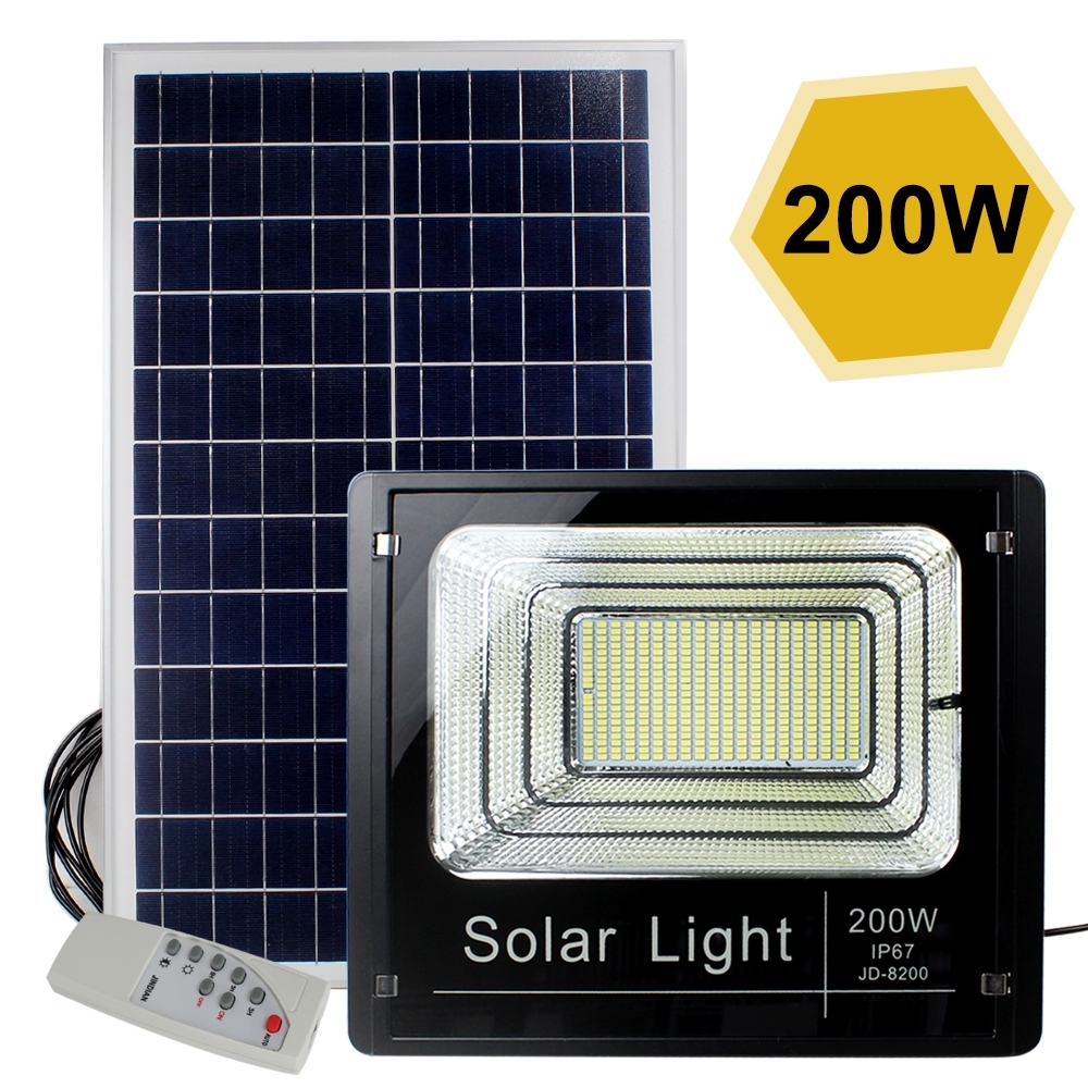 Telecorsa Spotlight Solar Cell Spotlight Solar Cell JD-8200 200W Model JD-8200-031B-JD