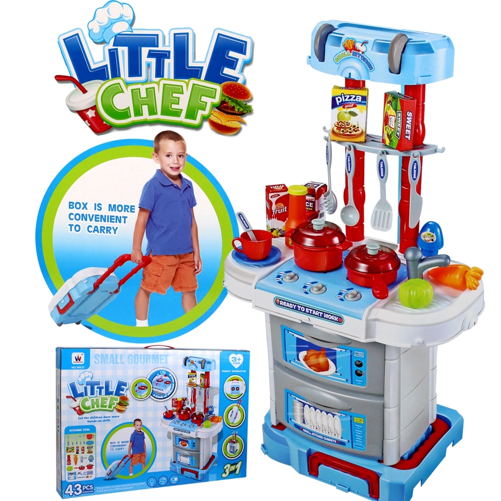 Telecorsa Kitchen Set Little Chef Kids Toy Model Kitchen-037-02D-Rim