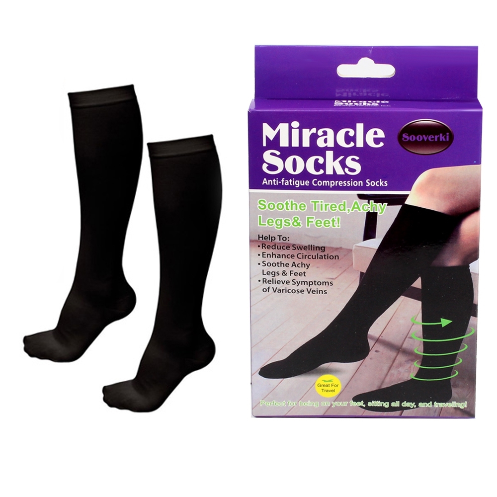 Telecorsa ถุงเท้า เพื่อสุขภาพ Miracle Socks รุ่น Miracle-Socks-Legs-Free-00d-J1