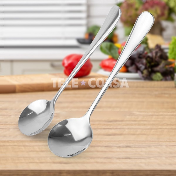 Telecorsa stainless steel spoon silver 1 piece Stainless-steel-korea-soup-spoon-00g-GN