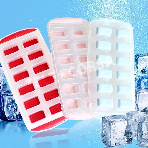 Telecorsa ถาดทำน้ำแข็ง 12 ช่อง (คละสี) รุ่น ractangle-ice-cube-maker-silicon-05a-sellzone