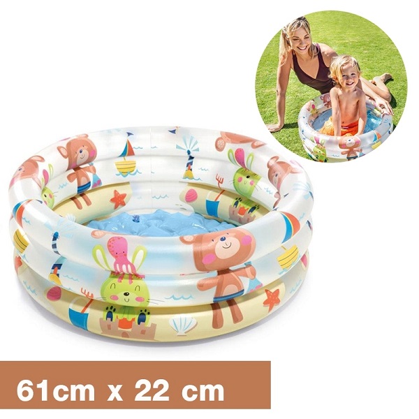 Telecorsa plastic swimming pool for kids size (61x22cm) model 61CM-plastic-swimming-pool-kids