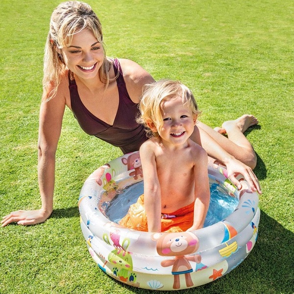Telecorsa สระว่ายน้ำพลาสติกสำหรับเด็ก ขนาด (61x22cm) รุ่น 61CM-plastic-swimming-pool-kids
