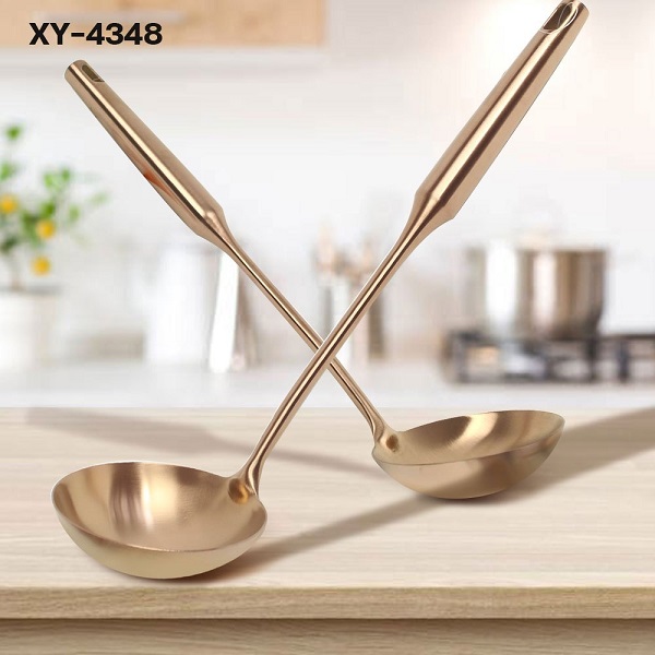 Telecorsa stainless steel dipper Stainless Steel Soup Ladle (Rose Gold) XY-4348 Rose-gold-coated-soup-spoon-big-05h-TC