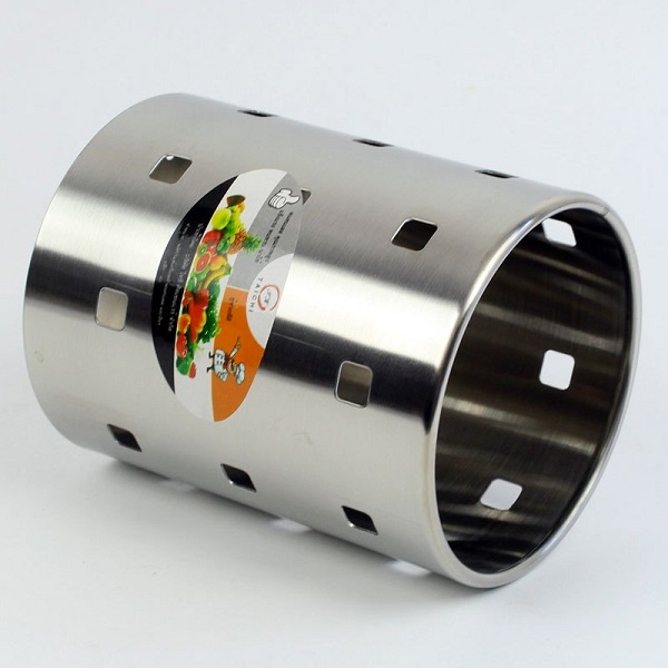 Telecorsa ตะแกรงใส่ช้อน ส้อม ตะเกียบ มี 2 ขนาดให้เลือก รุ่น Large-utensil-forks-spoons-dry-stainless-steel-05h-TC