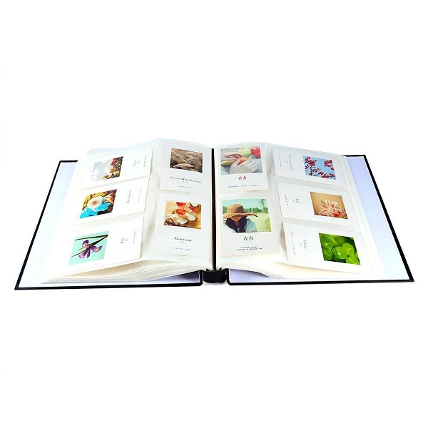 Telecorsa Photobook อัลบั้ม 500 ช่อง สีม่วง ลายรูปดอกกุหลาบ รุ่น purple-rose-pattern-Photo-album-500-book-frame-40B-Sun