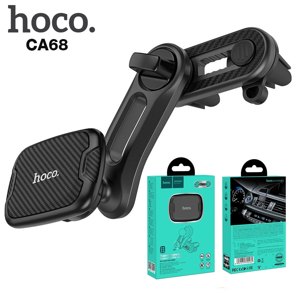 Telecorsa Hoco CA68 แท่นวางโทรศัพท์แบบช่องแอรถยนต์ รุ่น car-aircon-Mobile-holder-CA68-07A-Ri