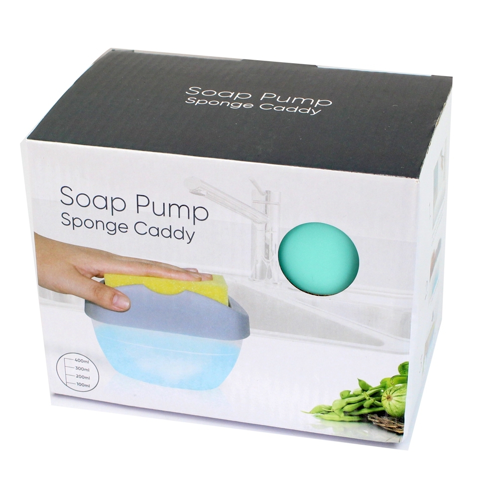 เครื่องกดน้ำยาล้างจาน Soap Pump Sponge Caddy Telecorsa