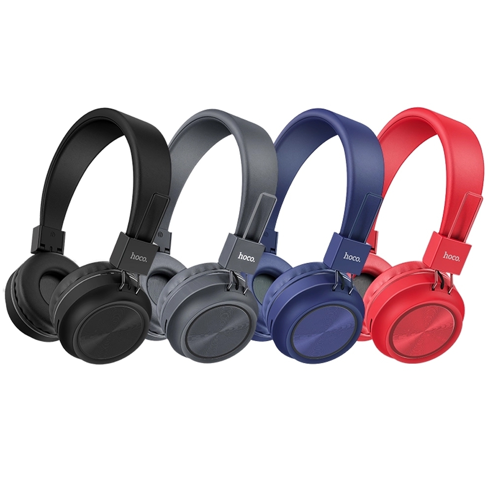 Telecorsa หูฟังบลูทูธ Hoco Headphones W25 คละสี รุ่น Wireless-Deep-Bass-W25-Hoco-05b-Ri