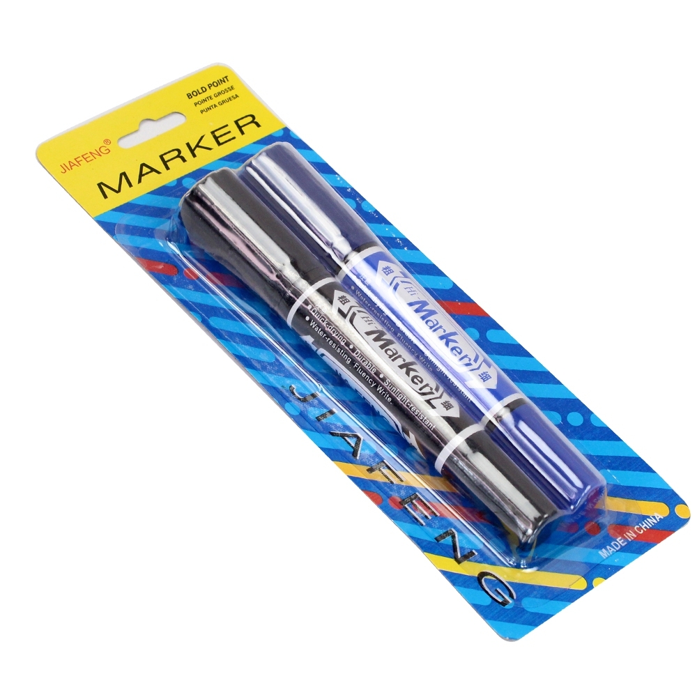 Telecorsa ปากกาเคมี ปากกาเมจิก (1ชุด 2ชิ้น) รุ่น Marker-pen-2-pieces-set-05g-June3