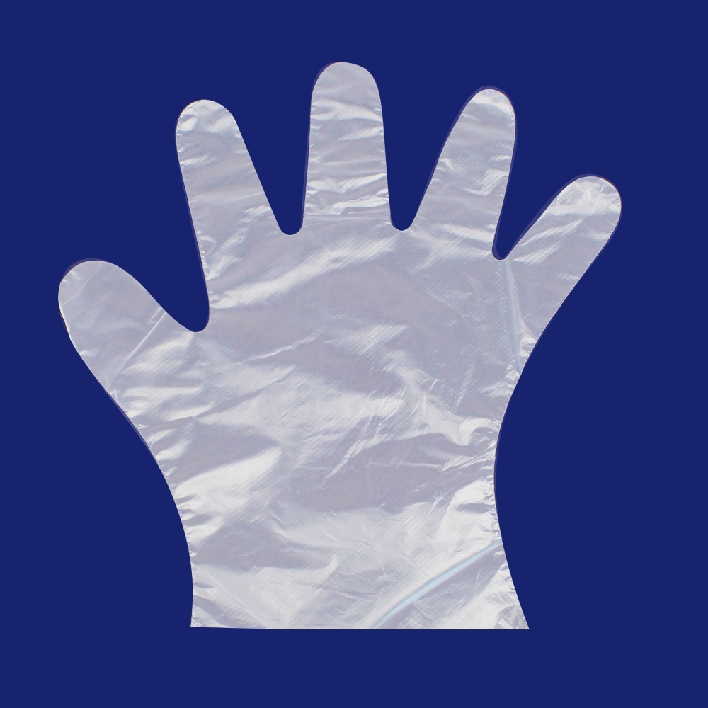 Telecorsa ถุงมือ PE แบบใช้แล้วทิ้ง 100 ชิ้น  รุ่น Plastic-Gloves-100-pairs-00i-Serm