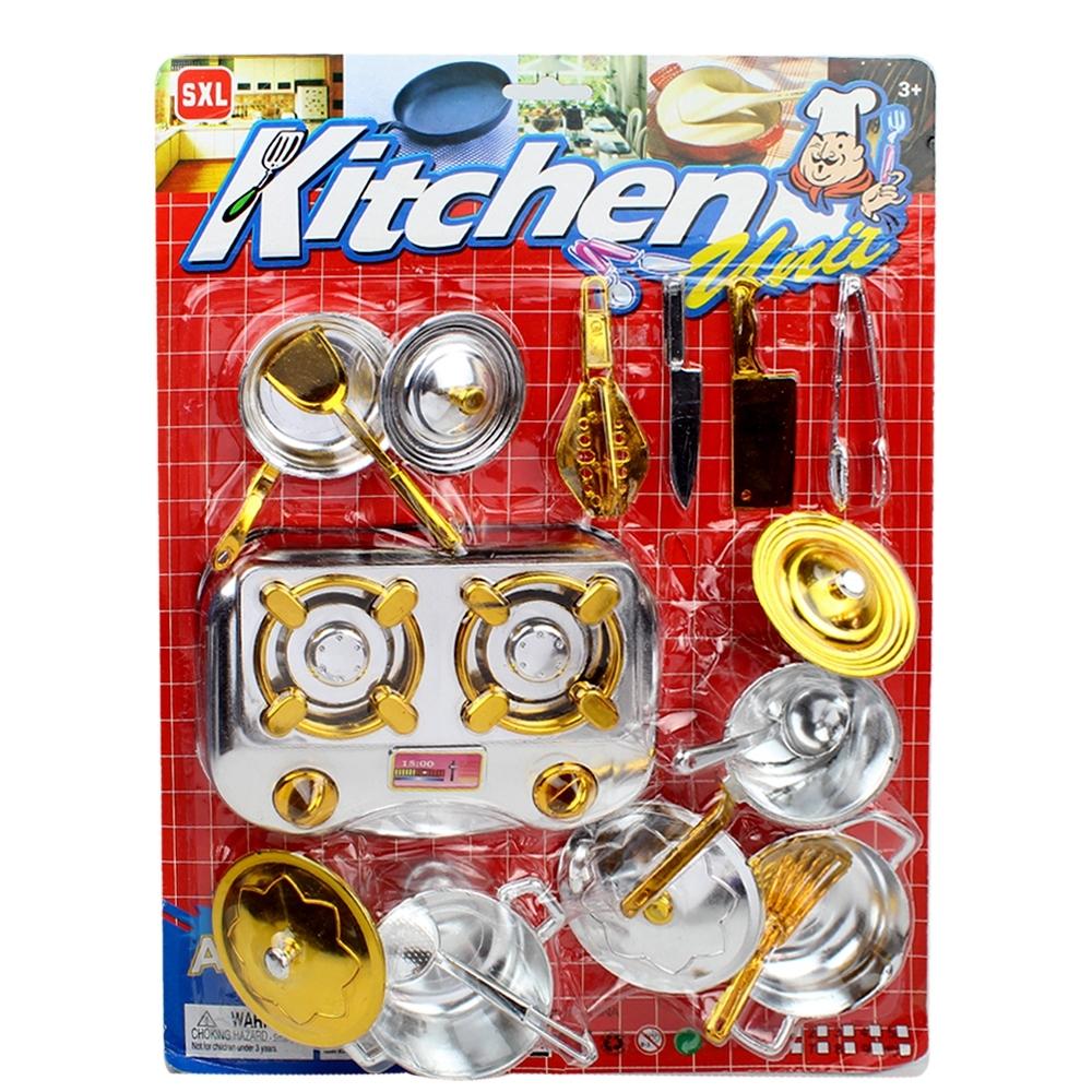 Telecorsa ชุดเครื่องครัวของเล่น คละสี รุ่น Kitchen-ware-toy-kids-cooking-05f-Toy