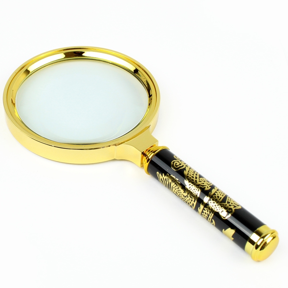 Gold Magnifying glass 80 mm. (5 size for chosen)Telecorsa