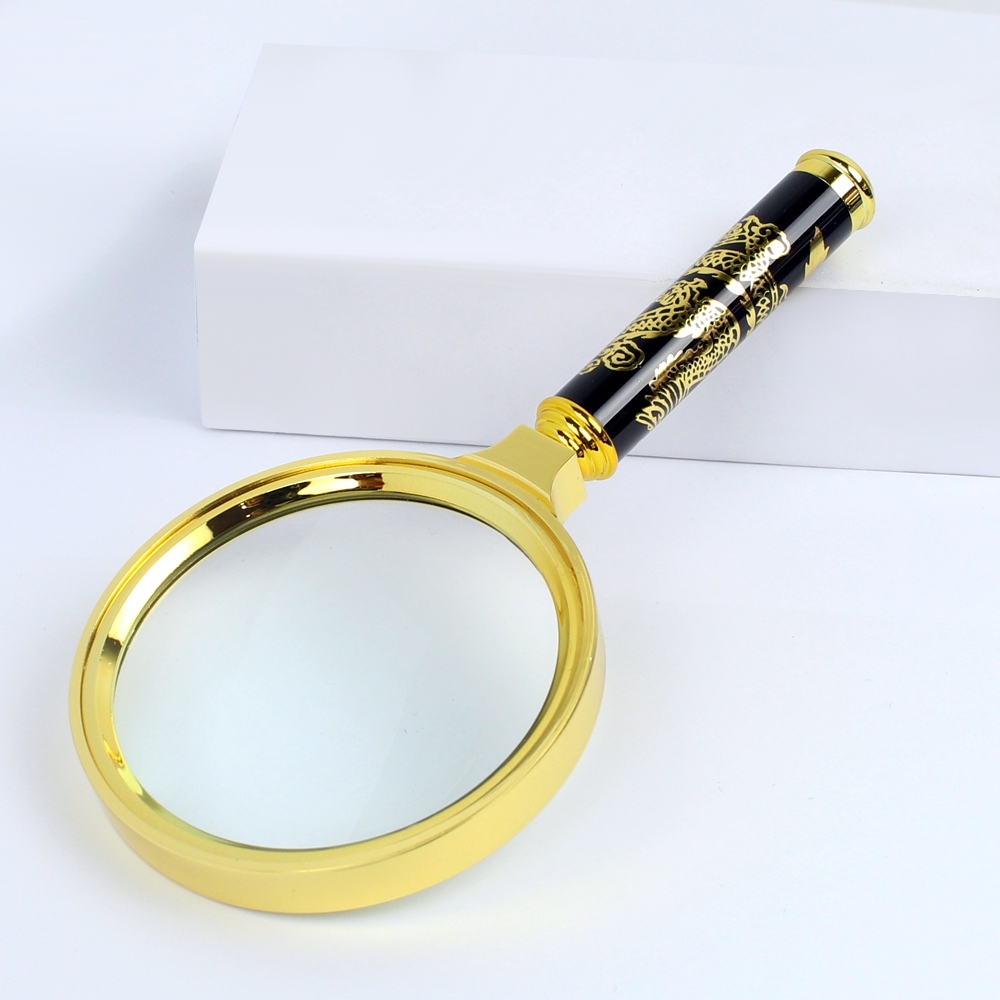 Gold Magnifying glass 80 mm. (5 size for chosen)Telecorsa