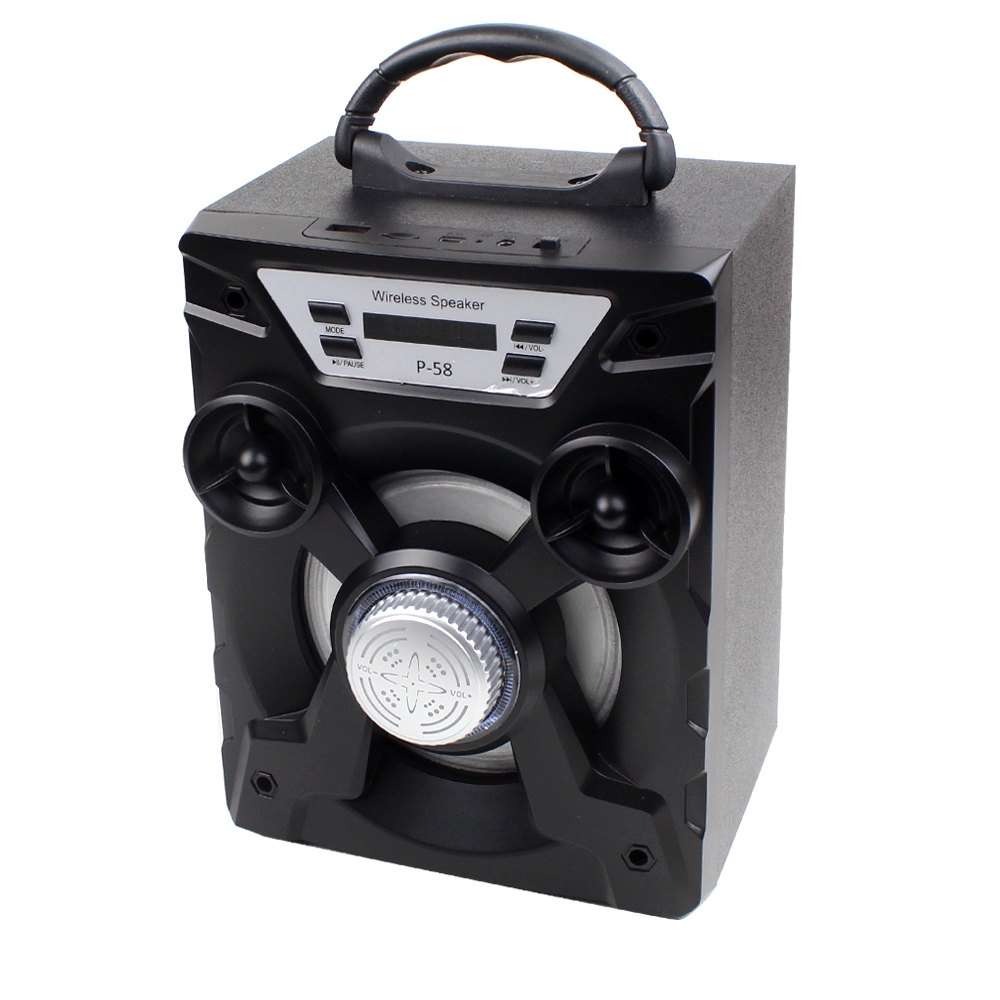 Telecorsa ลำโพงบลูทูธ Wireless Speaker P-58 รุ่น P58-57B-Song