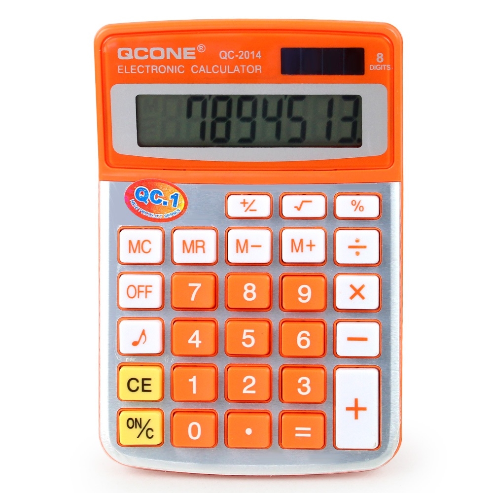 Telecorsa 8 Digit Calculator QCONE QC-2014 Model QC-2014-07e-Song