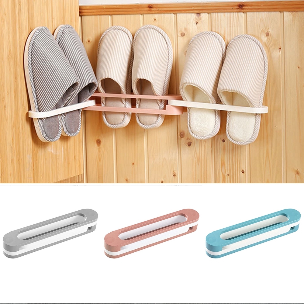 Telecorsa ที่เก็บรองเท้า  ที่เก็บรองเท้าแบบติดผนัง Rotary Slipper Rack รุ่น Rotary-Slipper-Shoe-Rack