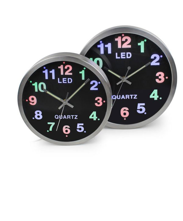 Telecorsa นาฬิกาติดผนัง Quartz  LED CLOCK เรืองแสงได้แม้ในที่มืด ขนาด 30 CM  รุ่น 803-05d-Song