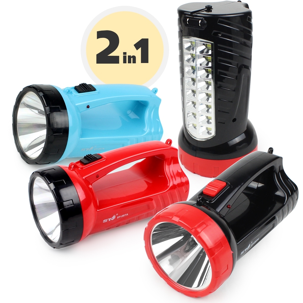 Telecorsa LED flashlight 2in1 ST-287A with 2 sides light model ST-287A-05g-Song