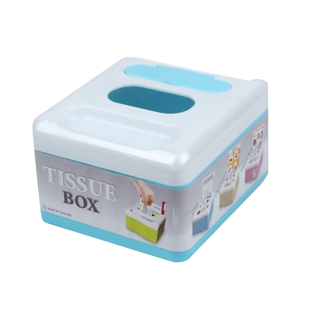 TELECORSA Tissue Box Tissue Box 1 Box Assorted Color Model TISSUE-BOX-05C-PLAS