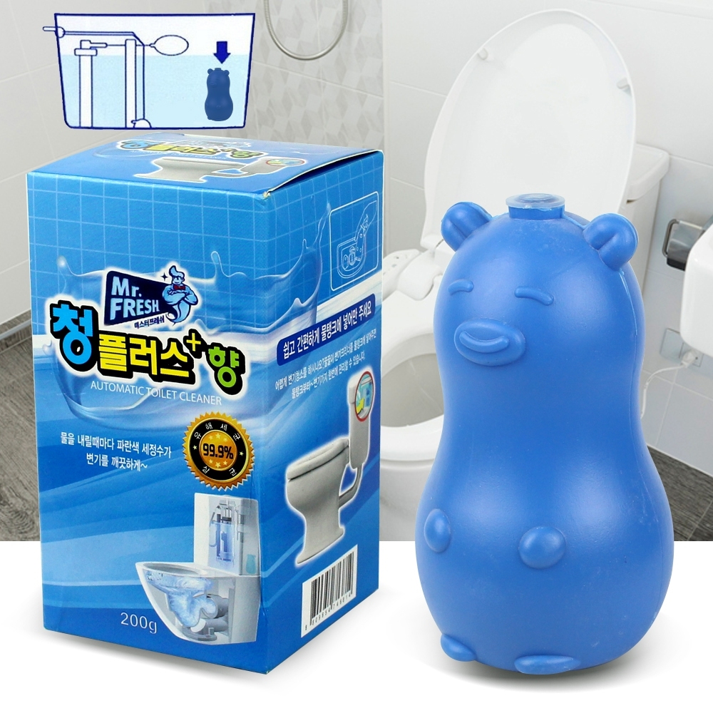 Telecorsa  น้ำยาดับกลิ่นชักโครก ผลิตภัณฑ์ดับกลิ่นชักโครก Mr.Fresh รุ่น Toilet-Cleaner-korea-blue-00c-J1
