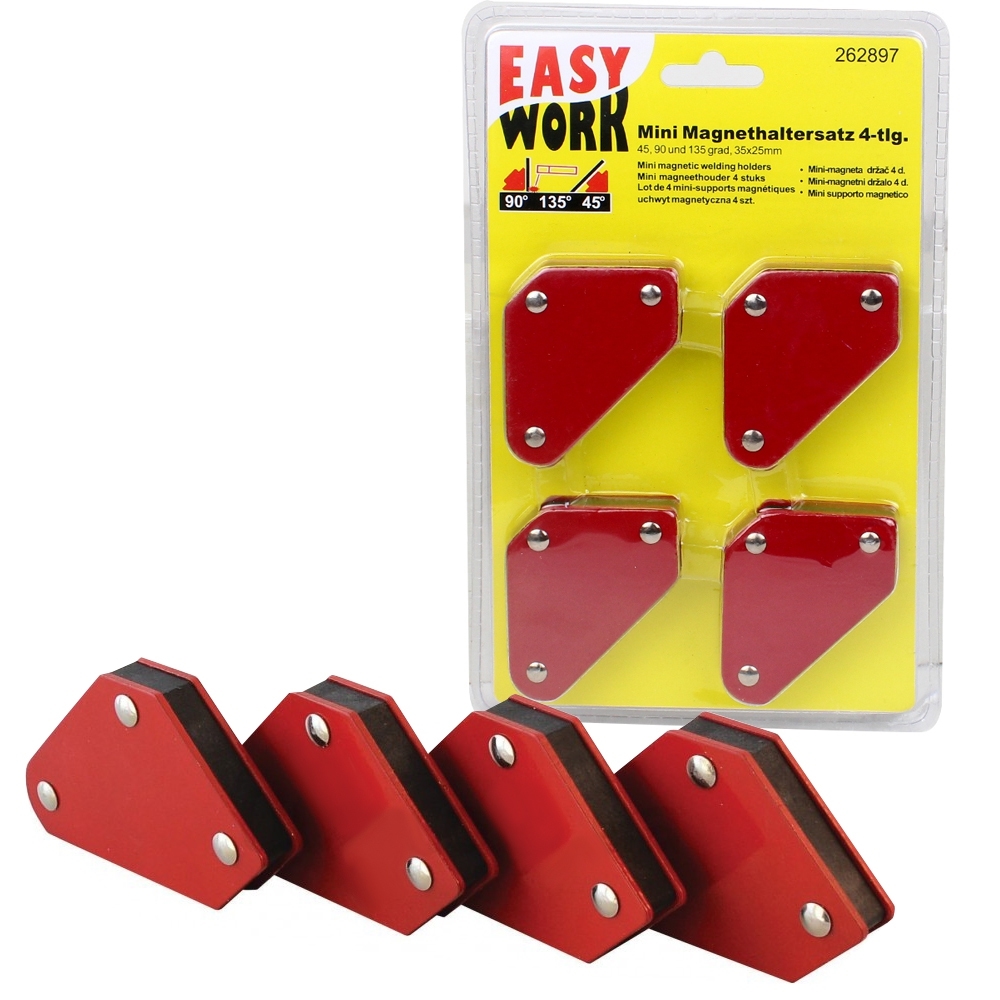 Telecorsa Corner Magnet, Hexagon, 5 Corners, Mini Magnet, 4pcs, Model Magnet4pieces-02a-Intex