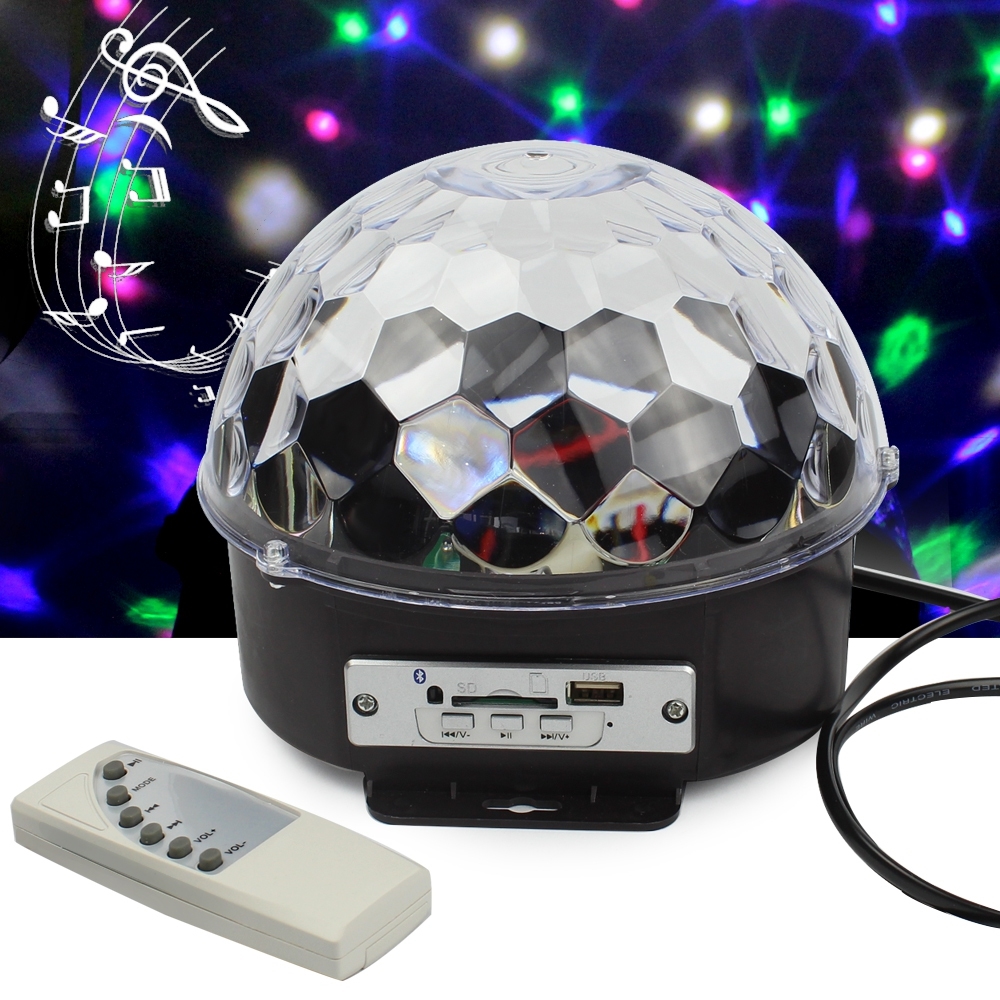 Telecorsa ไฟดิสโก้ ไฟปาร์ตี้ คริสตัลบอล Crystal Magic Ball Llight รุ่น PartyLEDBall-00b-Song