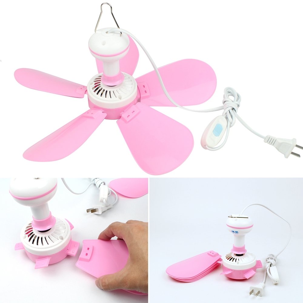 Telecorsa Ceiling Fan Mini Pink Width 32 CM Dijun Model Dijunfan-Pink-02A-J1