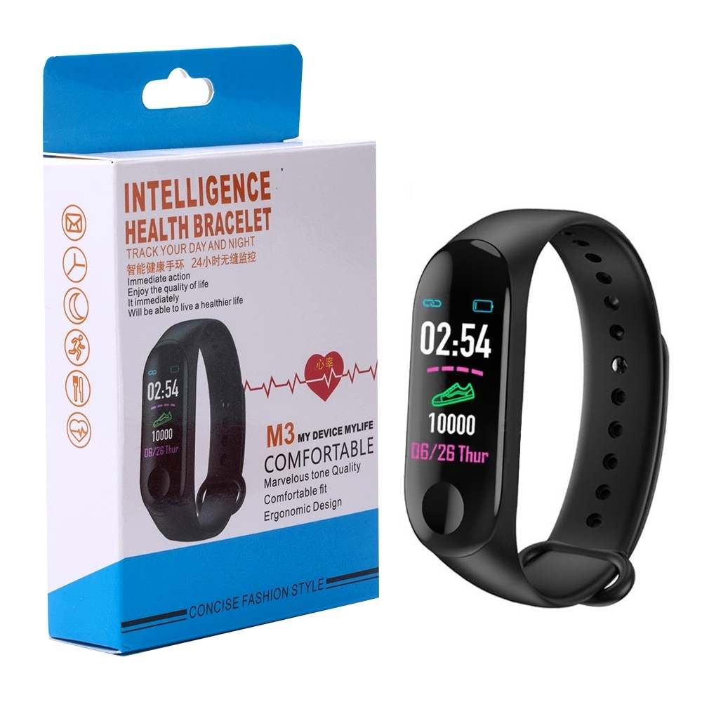 Telecorsa นาฬิกาวัดหัวใจ สายรัดข้อมือวัดหัวใจ M3 Intelligence Health-Bracelet รุ่น M3-Health-Bracelet-02a-Song
